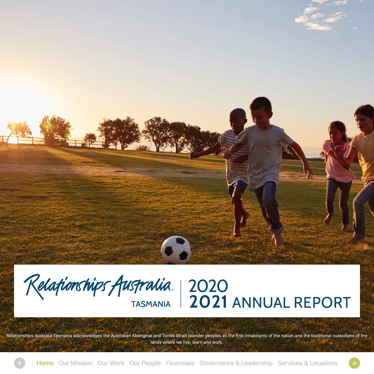 Relationships Australia Tasmania Annual Report 2020-2021